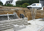 Réalisation des fondations à Reuil-sur-Breche